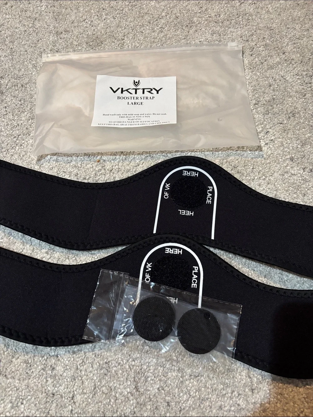 Vktry Ankle Booster Straps - Black & Yellow, sz L